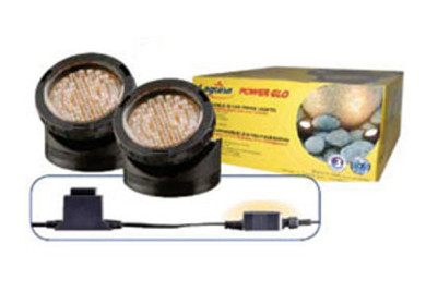 AquaMax Power Glo LED pond lights.