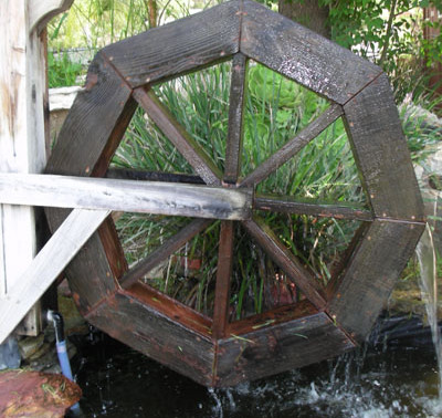 Small Ponds and Fountains: Water Wheel: Custom Ponds