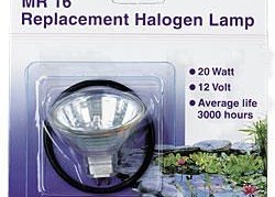 Lighting: Pondmaster Replacement Halogen Bulb 20w w/O Ring | Pond Lights