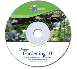Here's an alt tag for the image: Water Gardening 101 instructional video CD.