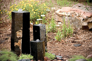 Aquascape 3 Semi-Polished Stone Basalt Columns - Sm 12"H