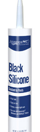 Aquascape Black Silicone - 10.1 Oz - Silicone and Foam - Installation Products - Part Number: 29186 - Aquascape Pond Supplies