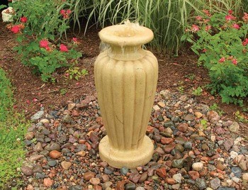 Aquascape Classic Greek Urn Fountain Kit - XLg/Crushed Coral - Glass Fiber Reinforced Concrete - Decorative Water Features - Part Number: 78060 - Aquascape Pond Supplies