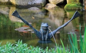 Aquascape Crazy Legs Frog Spitter w/pump - Decorative Water Features - Part Number: 78010 - Pond Supplies