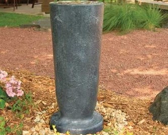 Aquascape Modern Classic Fountain Kit - Large/Gray Slate - Glass Fiber Reinforced Concrete - Decorative Water Features - Part Number: 78064 - Aquascape Pond Supplies