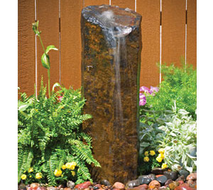 Aquascape Natural Mongolian Basalt Column - 24"H - Stone - Decorative Water Features - Part Number: 58038 - Aquascape Pond Supplies