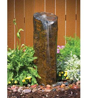 Aquascape Natural Mongolian Basalt Column - 24"H - Stone - Decorative Water Features - Part Number: 58038 - Aquascape Pond Supplies