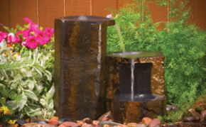 Aquascape Set Of 3 Keyed Basalt Columns - Decorative Water Features - Part Number: 98552 - Pond Supplies