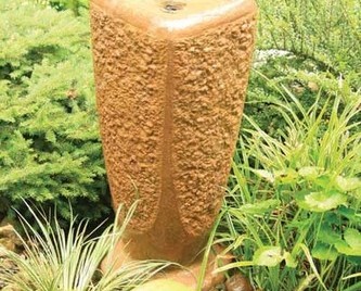 Aquascape Textured Ripple Fountain Kit - XLg/Powdered Terra Cotta - Glass Fiber Reinforced Concrete - Decorative Water Features - Part Number: 78053 - Aquascape Pond Supplies