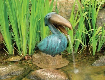 Aquascape Toucan Spitter w/pump - Poly-Resin - Decorative Water Features - Part Number: 78011 - Aquascape Pond Supplies