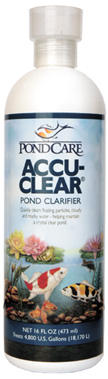 Pond Water Care: Pond Accu-Clear | Conditioners Learn more about Pond Supplies, Pond Care & Maintenance, Water Care, Conditioners and Pond Maintenance at SunlandWaterGardens.com