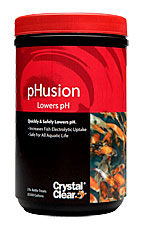 Pond Water Care: pHusion - pH Reducer | pH Control Learn more about Pond Supplies, Pond Care & Maintenance, Water Care, pH Control and Pond Maintenance at SunlandWaterGardens.com