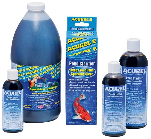 Pond Water Care: Acurel-E | Algae Control Learn more about Pond Supplies, Pond Care & Maintenance, Water Care, Algae Control and Pond Maintenance at SunlandWaterGardens.com