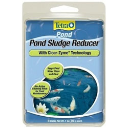 Pond Water Care: Tetra Sludge Reducer 4 pk (formerly Jungle CLearZyme)) | Bacterial Products Learn more about Pond Supplies, Pond Care & Maintenance, Water Care, Bacterial Products and Pond Maintenance at SunlandWaterGardens.com