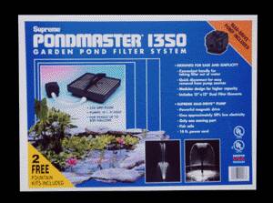 Pond Filters: Pondmaster 1350 Submersible Filter Kit | Submersible Pond Filters Learn more about Pond Supplies, Pumps & Filters, Pond Filters, Submersible Pond Filters and Pond Pumps & Pond Filters at SunlandWaterGardens.com