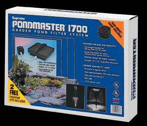 Pond Filters: Pondmaster 1700 Submersible Filter Kit | Submersible Pond Filters Learn more about Pond Supplies, Pumps & Filters, Pond Filters, Submersible Pond Filters and Pond Pumps & Pond Filters at SunlandWaterGardens.com