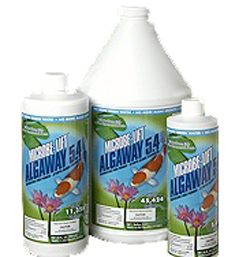 Pond Water Care: Microbelift Algaway 5.4 | Algae Control Learn more about Pond Supplies, Pond Care & Maintenance, Water Care, Algae Control and Pond Maintenance at SunlandWaterGardens.com