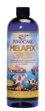 Pond Fish Supplies: Mela Fix | Pond Fish Learn more about Pond Supplies, Fish Care, Fish Health Care, Aquarium Pharmaceuticals and Pond Fish at SunlandWaterGardens.com