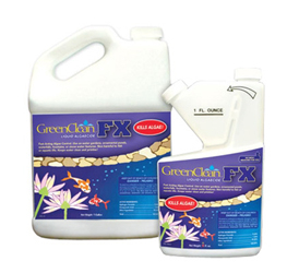 Learn more about GreenClean FX (Liquid Algaecide) and other pond supplies like Pond Water Care, Pond Maintenance, Algae Control and Pond Maintenance at SunlandWaterGardens.com