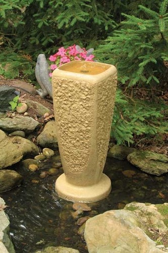 Aquascape Pond Supplies: Textured Ripple Fountain w/pump - Large/Crushed Coral | Part Number 78047 Learn more about Aquascape Pond Supplies at SunlandWaterGardens.com