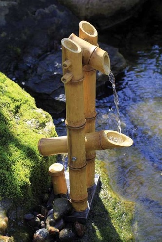 Aquascape Pond Supplies: Deer Scarer Bamboo Fountain w/pump | Part Number 78013 Learn more about Aquascape Pond Supplies at SunlandWaterGardens.com