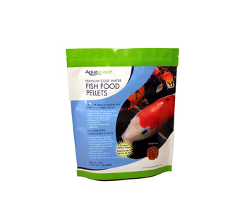 Aquascape Pond Supplies: Cold Water Fish Food Pellets 500g | Part Number 98870 Learn more about Aquascape Pond Supplies at SunlandWaterGardens.com