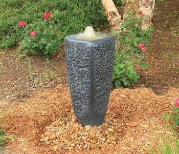 Aquascape Pond Supplies: Textured Ripple Fountain w/pump - XLg/Gray Slate | Part Number 78035 Learn more about Aquascape Pond Supplies at SunlandWaterGardens.com