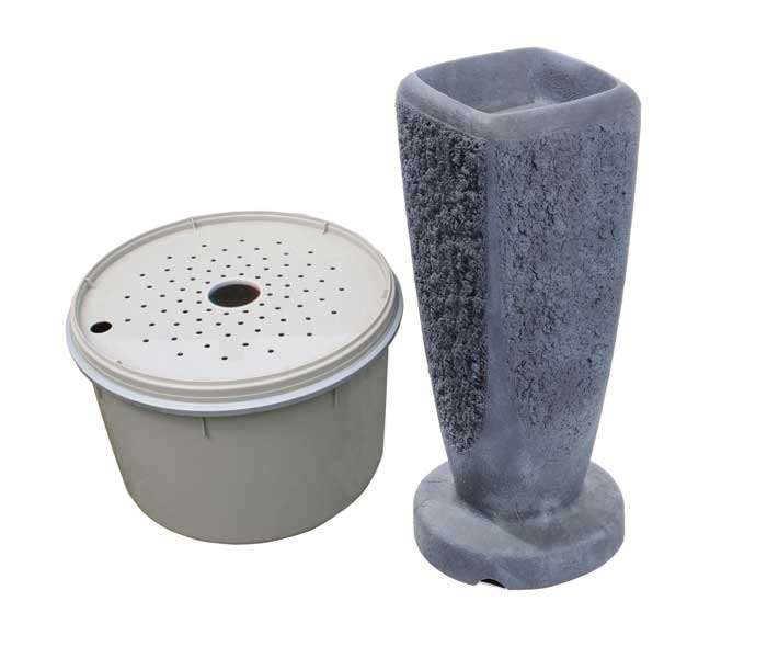 Aquascape Pond Supplies: Textured Ripple Fountain Kit - Large/Gray Slate | Part Number 78065 Learn more about Aquascape Pond Supplies at SunlandWaterGardens.com