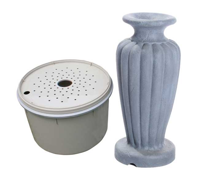 Aquascape Pond Supplies: Classic Greek Urn Fountain Kit - XLg/Gray Slate | Part Number 78057 Learn more about Aquascape Pond Supplies at SunlandWaterGardens.com