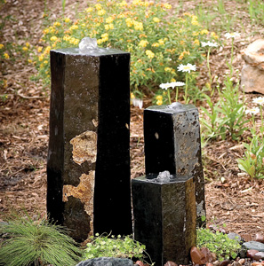 Aquascape Pond Supplies: 3 Semi-Polished Stone Basalt Columns - Sm 12