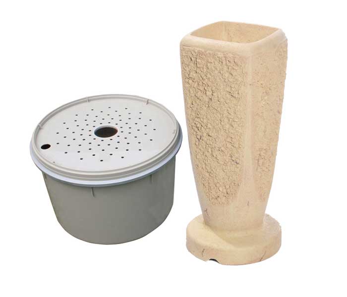 Aquascape Pond Supplies: Textured Ripple Fountain Kit - Large/Crushed Coral | Part Number 78068 Learn more about Aquascape Pond Supplies at SunlandWaterGardens.com