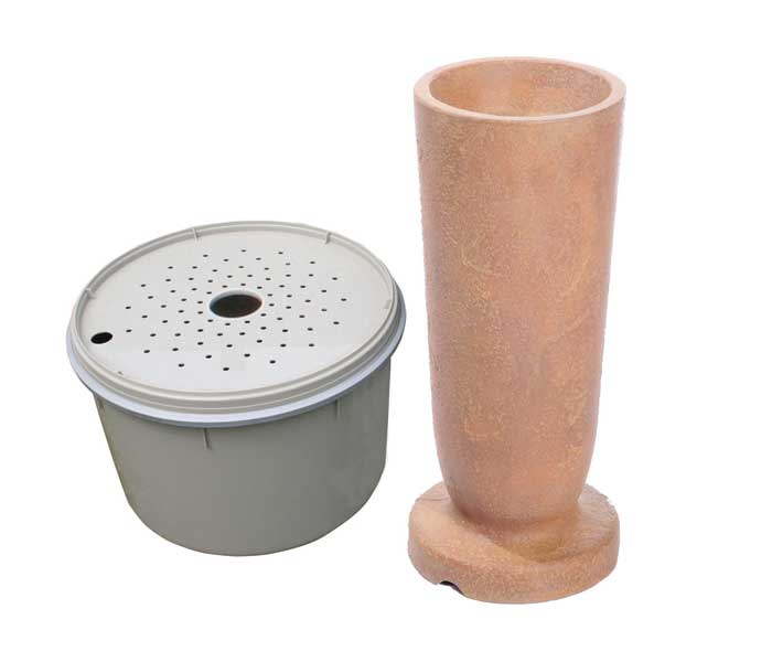 Aquascape Pond Supplies: Modern Classic Fountain Kit - Large/Powdered Terra Cotta | Part Number 78061 Learn more about Aquascape Pond Supplies at SunlandWaterGardens.com