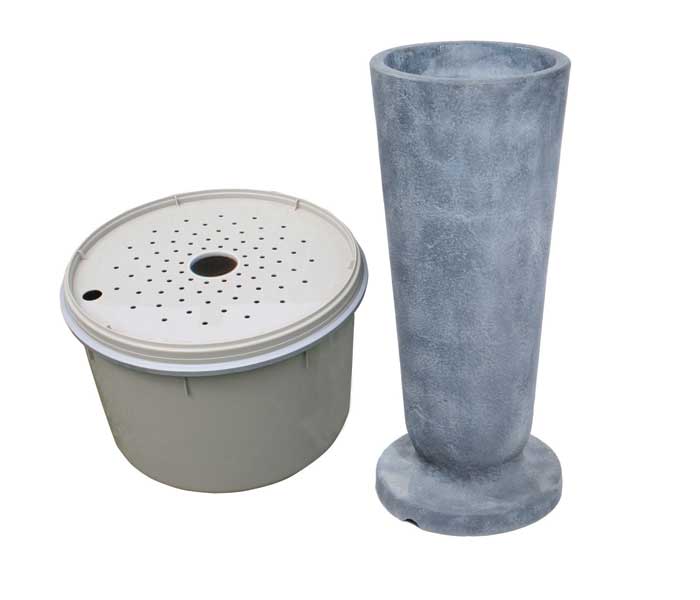 Aquascape Pond Supplies: Modern Classic Fountain Kit - Large/Gray Slate | Part Number 78064 Learn more about Aquascape Pond Supplies at SunlandWaterGardens.com