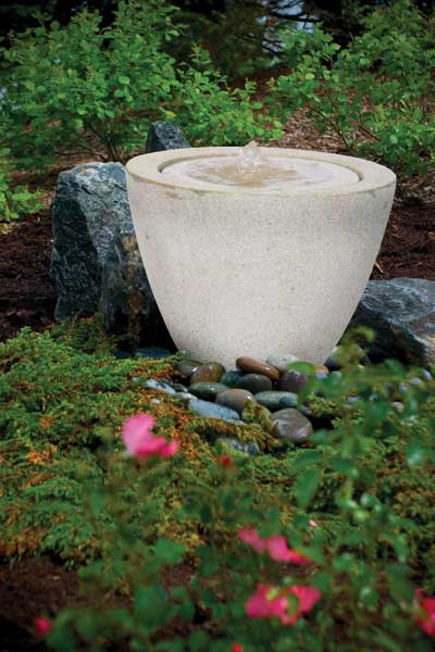 Aquascape Pond Supplies: Granite Transition Garden Fountain Small | Part Number 78028 Learn more about Aquascape Pond Supplies at SunlandWaterGardens.com